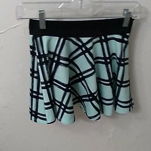 Teal and black skirt